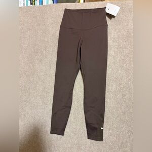 Nike Dri Fit Chocolate Brown High-Waist Leggings
